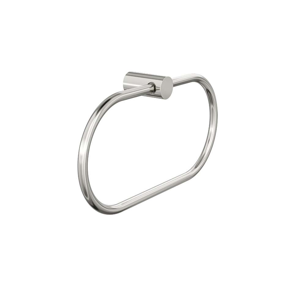 Linsol Dotti Towel Ring 260mm Brushed Nickel - Alternate View