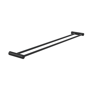 Linsol Dotti Double Towel Rail 800mm Matte Black alt view