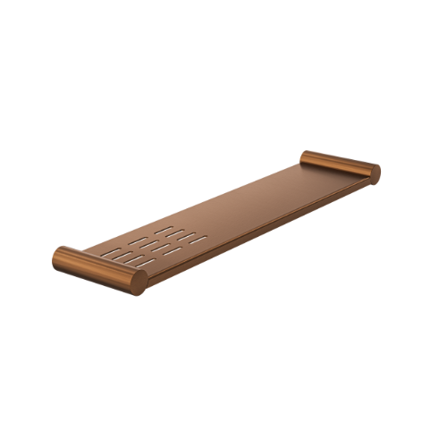Linsol Dotti Metal Shelf with Soap Dish 450mm Aged Bronze - Alternate View