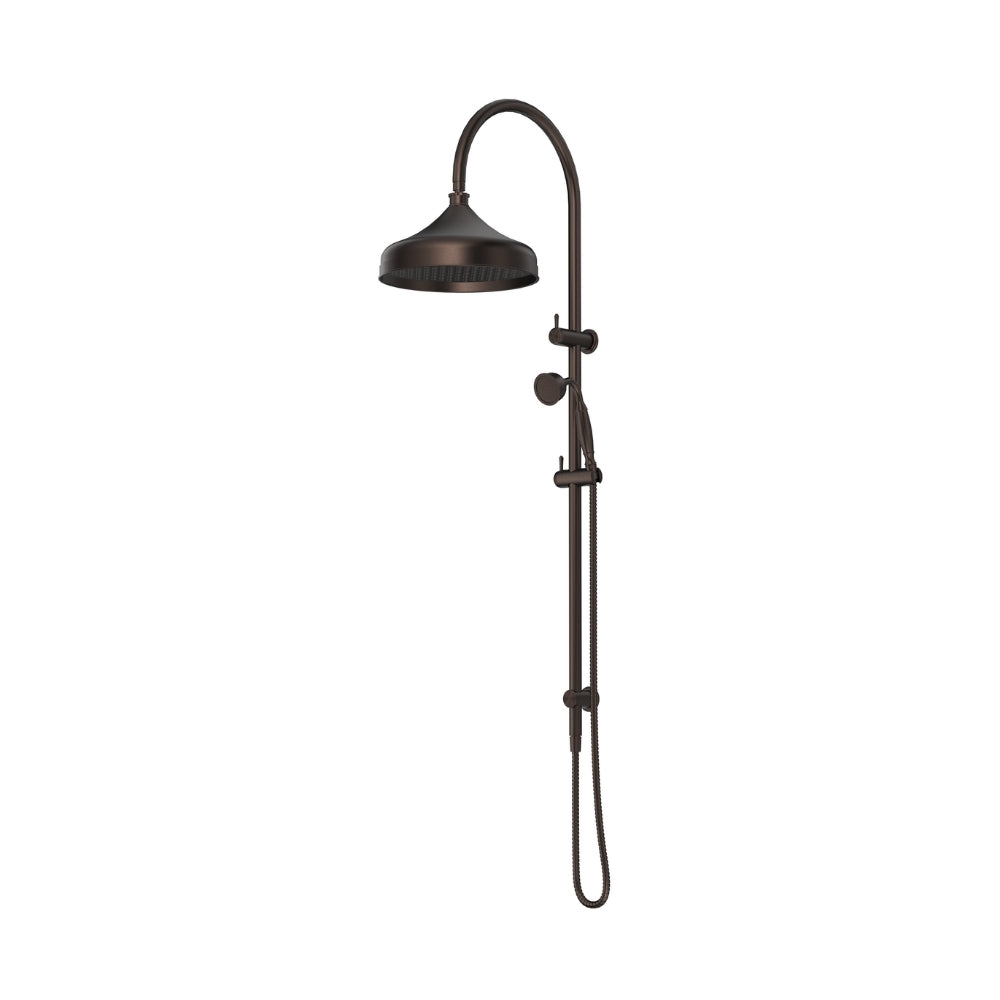 BELLA VISTA MICA HERITAGE DUAL SHOWER RAIL 1230MM DUSK BRONZE