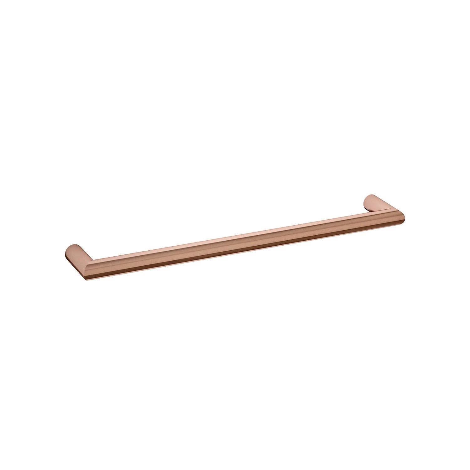 THERMOGROUP ROSE GOLD ROUND SINGLE BAR HEATED TOWEL RAIL 600MM