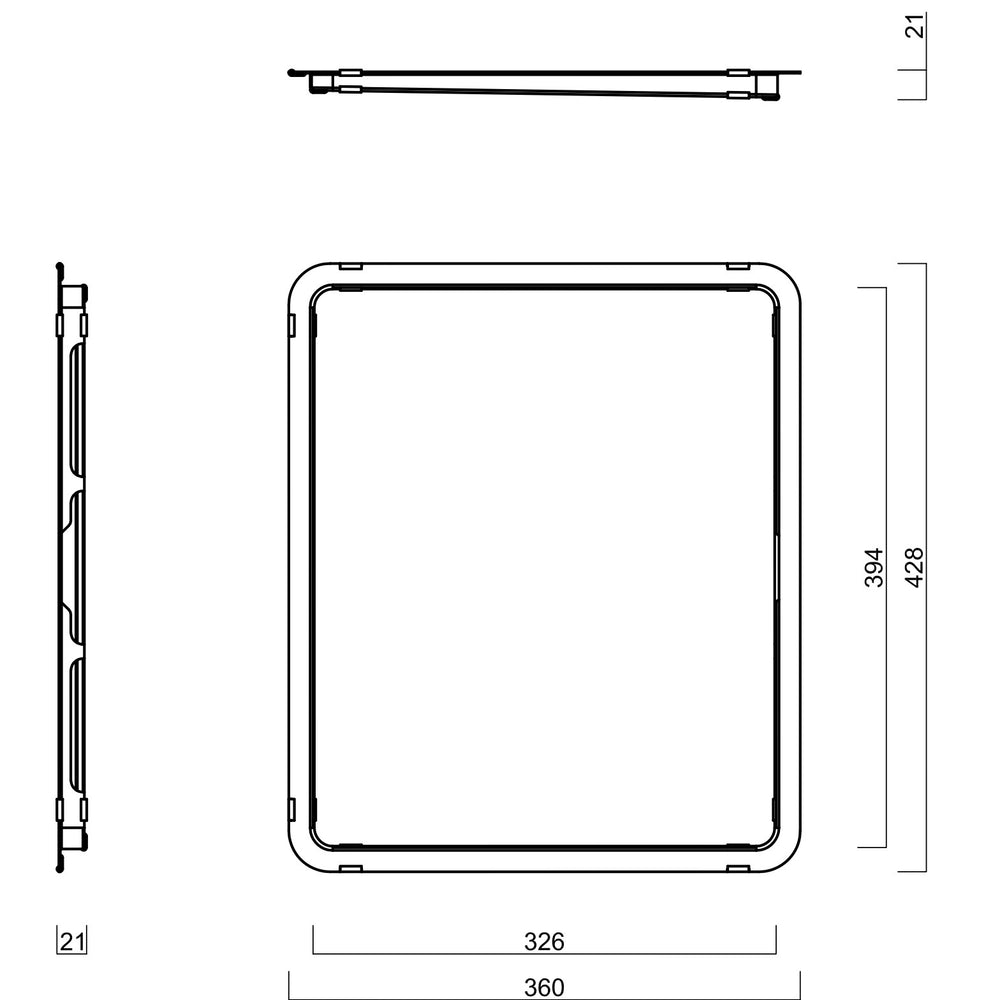 SCHOCK DRAINER TRAY STAINLESS STEEL