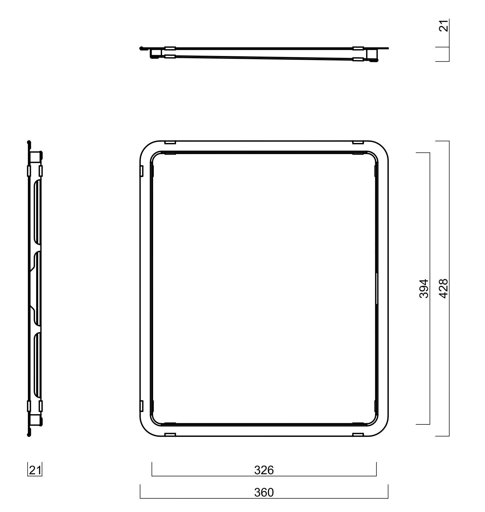 ABEY DRAINER TRAY STAINLESS STEEL