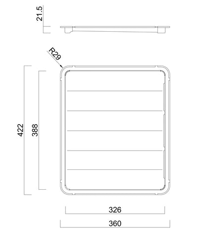 SCHOCK ALFRESCO DRAINER TRAY STAINLESS STEEL