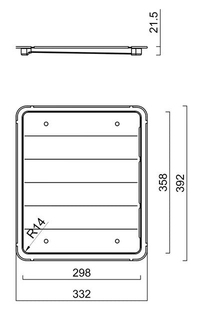 SCHOCK SCHOCK DRAIN TRAY STAINLESS STEEL