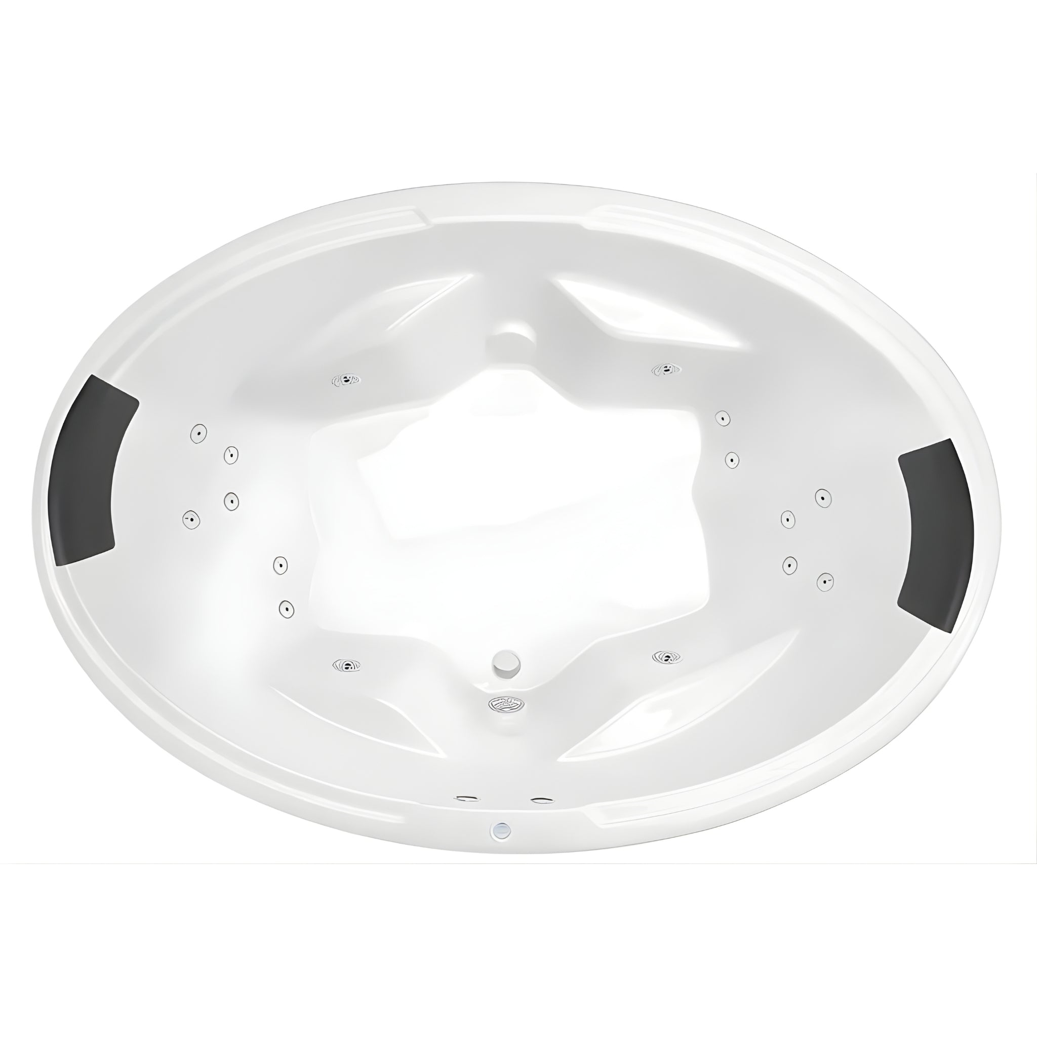 DECINA DUO INSET CONTOUR SPA BATH GLOSS WHITE 1850MM WITH 16-JETS