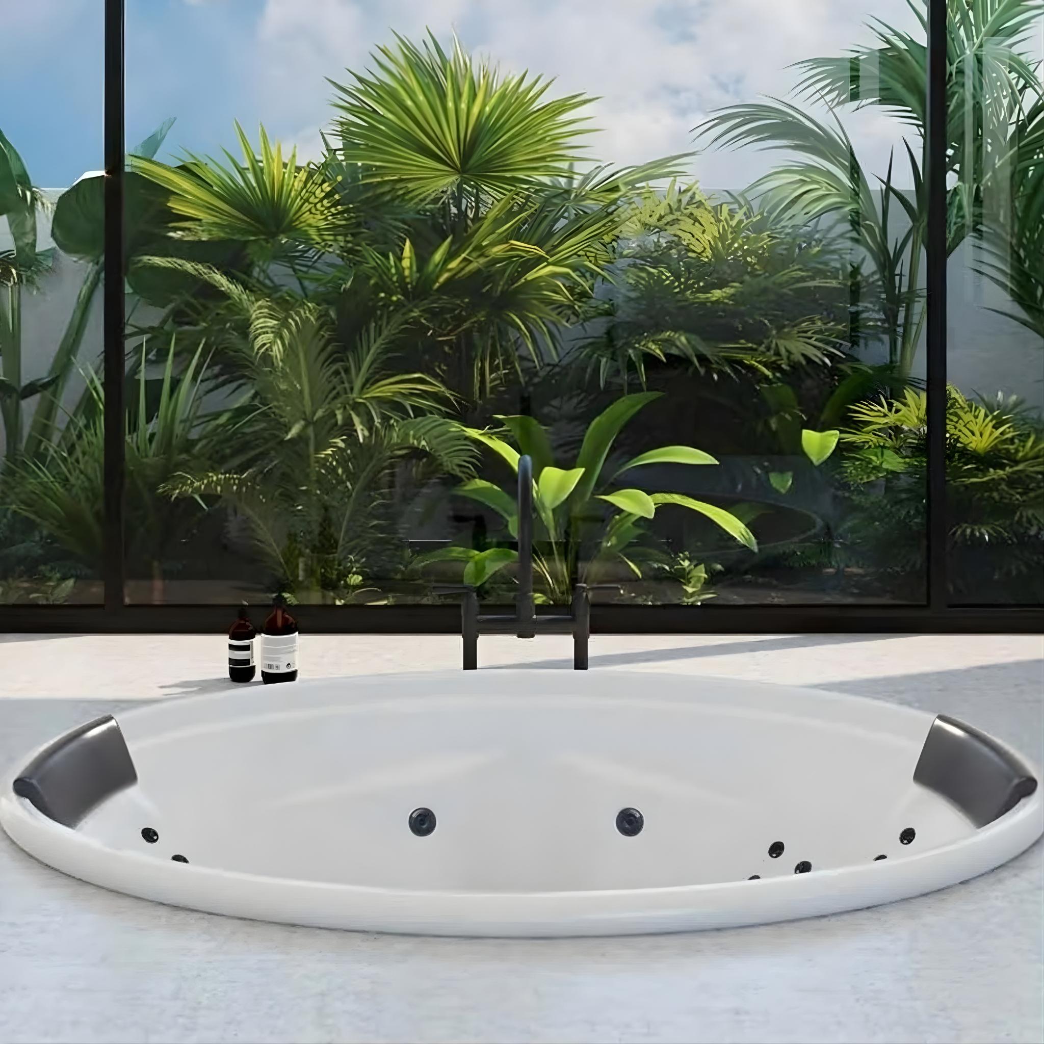 DECINA DUO INSET DOLCE VITA SPA BATHTUB GLOSS WHITE 1850MM WITH 24-JETS