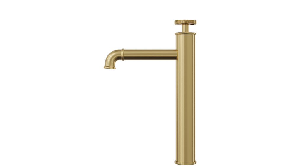 LINSOL DYNAMIK TALL BASIN MIXER BRUSHED BRASS