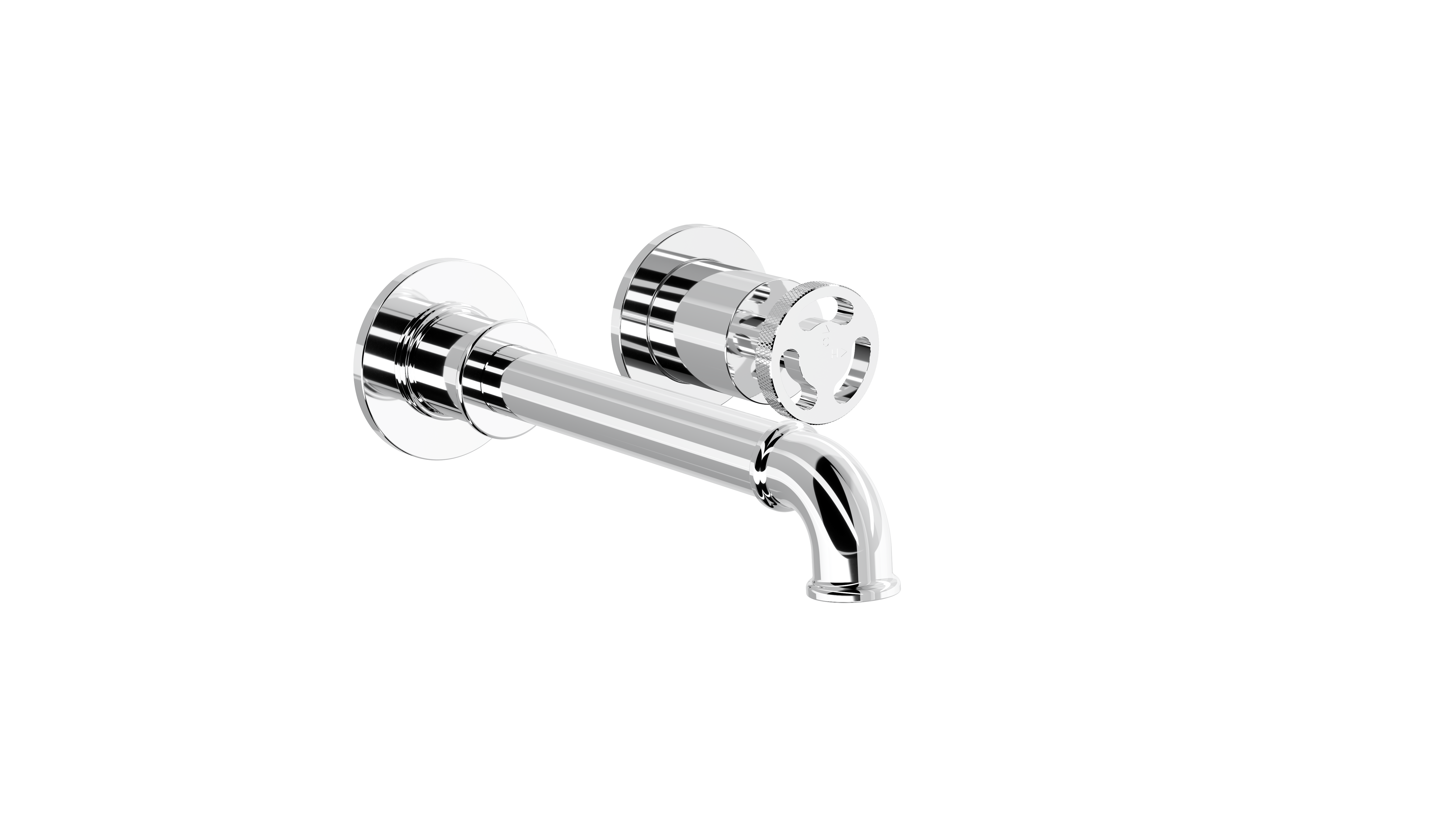 LINSOL DYNAMIK 2-PLATES WALL BASIN/ BATH MIXER CHROME