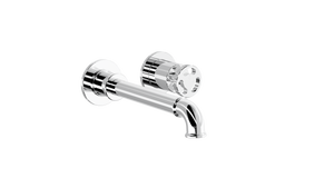 LINSOL DYNAMIK 2-PLATES WALL BASIN/ BATH MIXER CHROME