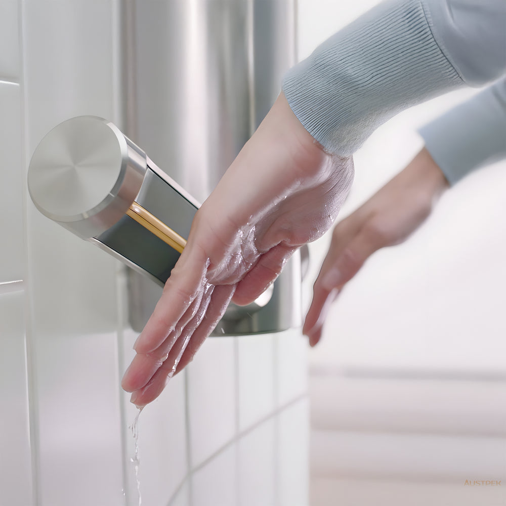 DYSON AIRBLADE 9KJ SENSOR HAND DRYER BRUSHED STAINLESS STEEL 500MM X 450MM