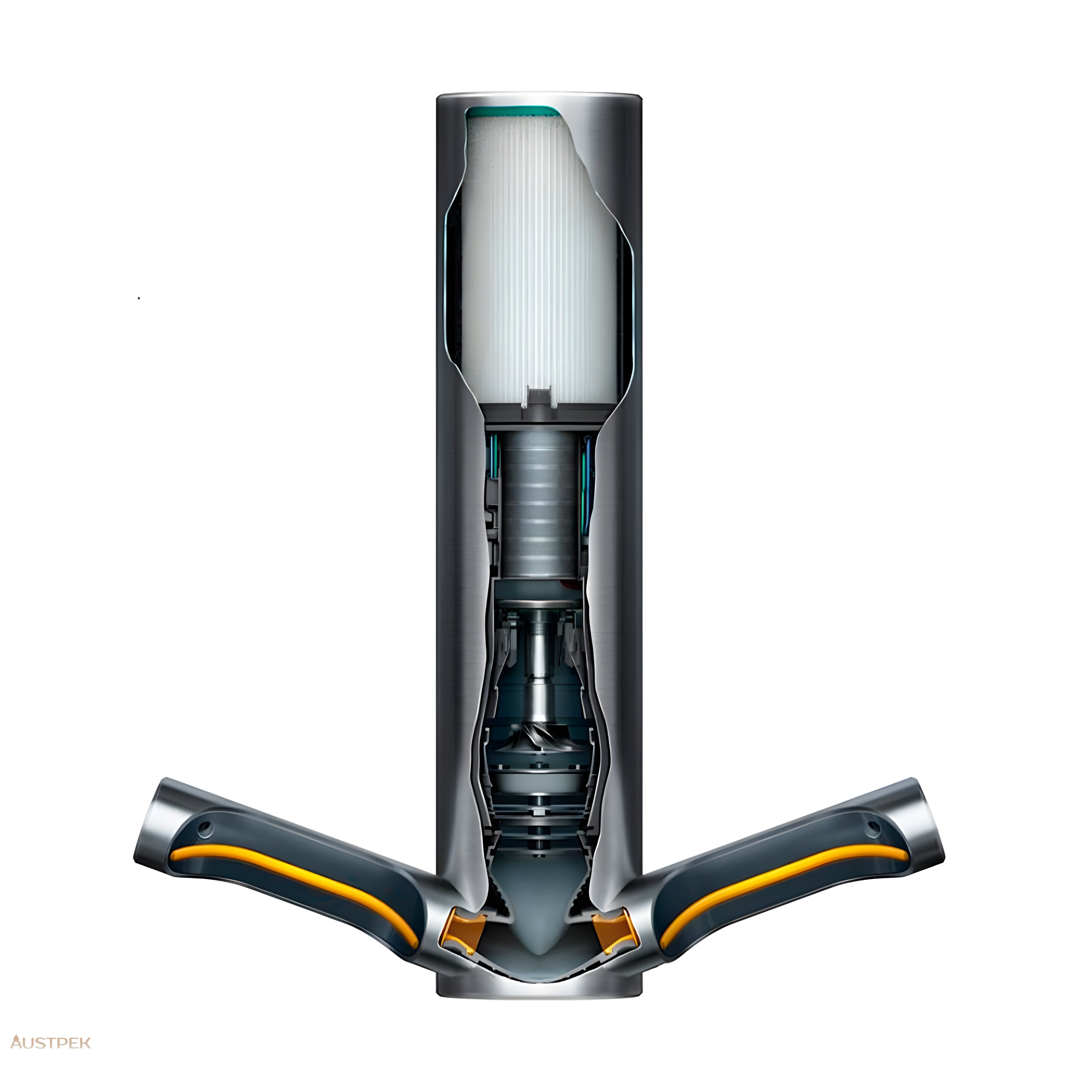 DYSON AIRBLADE 9KJ SENSOR HAND DRYER BRUSHED STAINLESS STEEL 500MM X 450MM