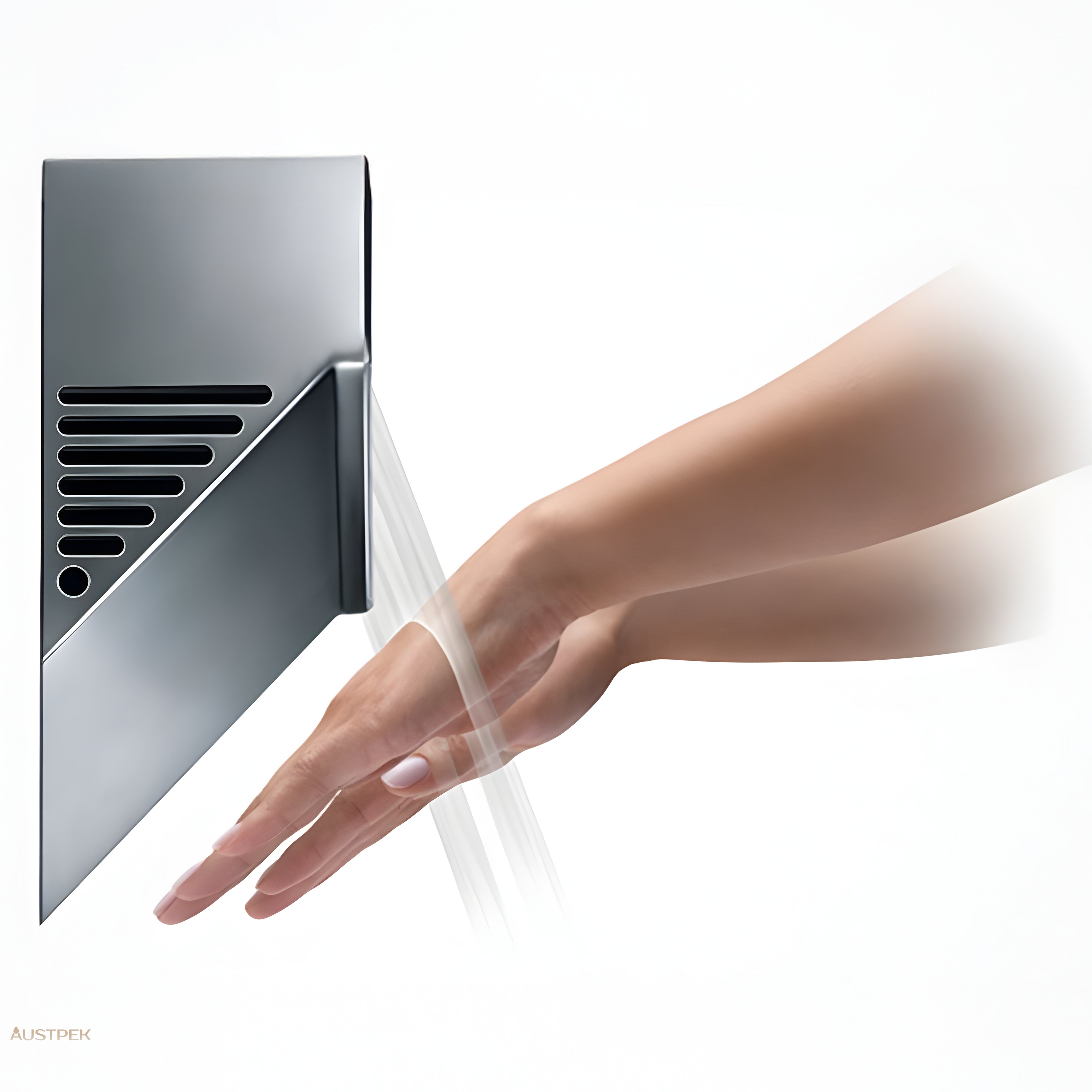 DYSON AIRBLADE V SENSOR HAND DRYER SPRAYED NICKEL 394MM X 234MM