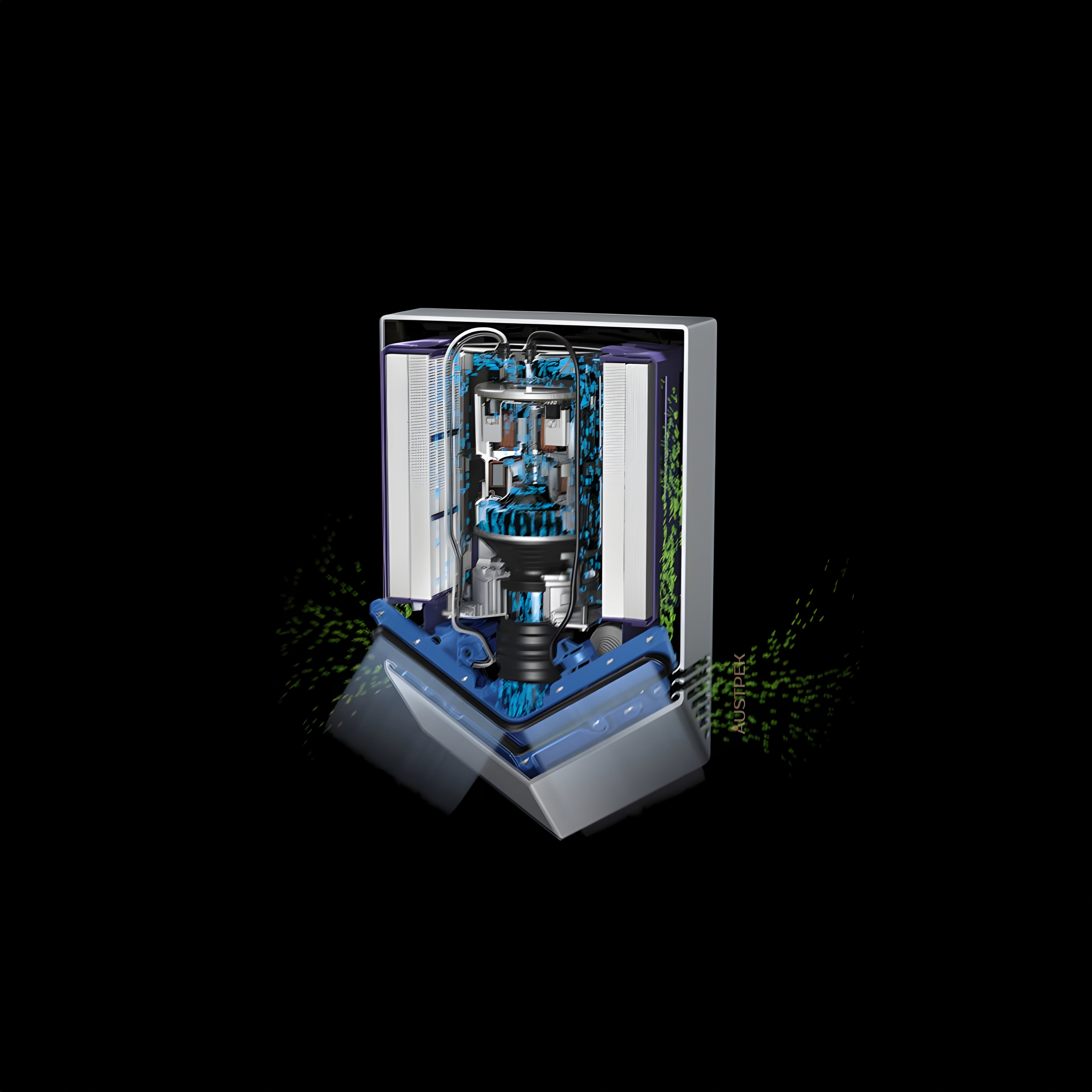 DYSON AIRBLADE V SENSOR HAND DRYER SPRAYED NICKEL 394MM X 234MM