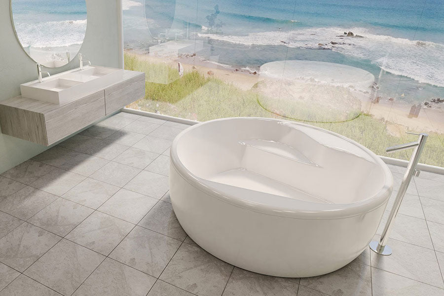 DECINA ORION FREESTANDING BATH GLOSS WHITE 1570MM