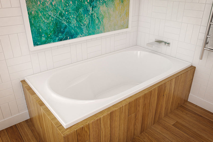 DECINA PRIMA INSET BATH GLOSS WHITE (AVAILABLE IN 1515MM, 1635MM AND 1785MM)