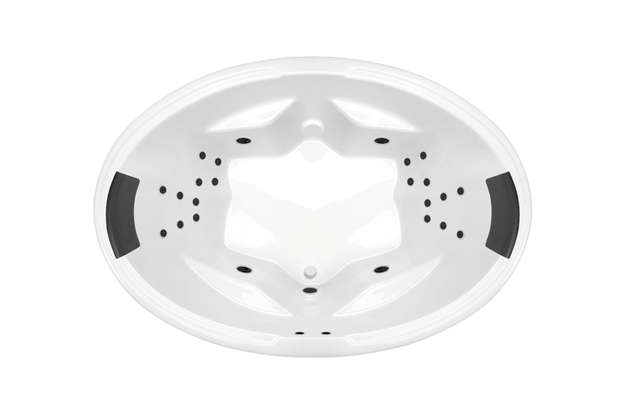 DECINA DUO INSET DOLCE VITA SPA BATHTUB GLOSS WHITE 1850MM WITH 24-JETS