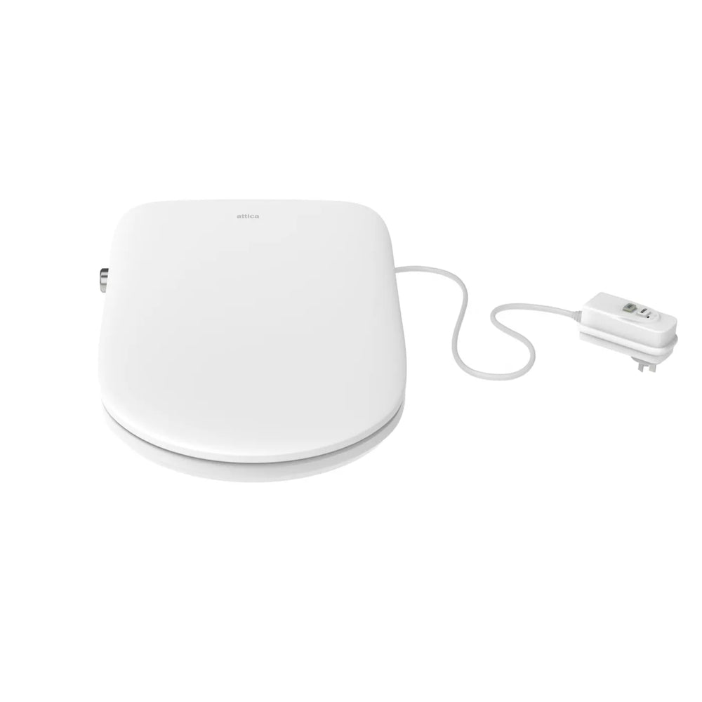 ATTICA GAIA WELLNESS SPA SMART BIDET SEAT WITH REMOTE CONTROL D-SHAPED GLOSS WHITE