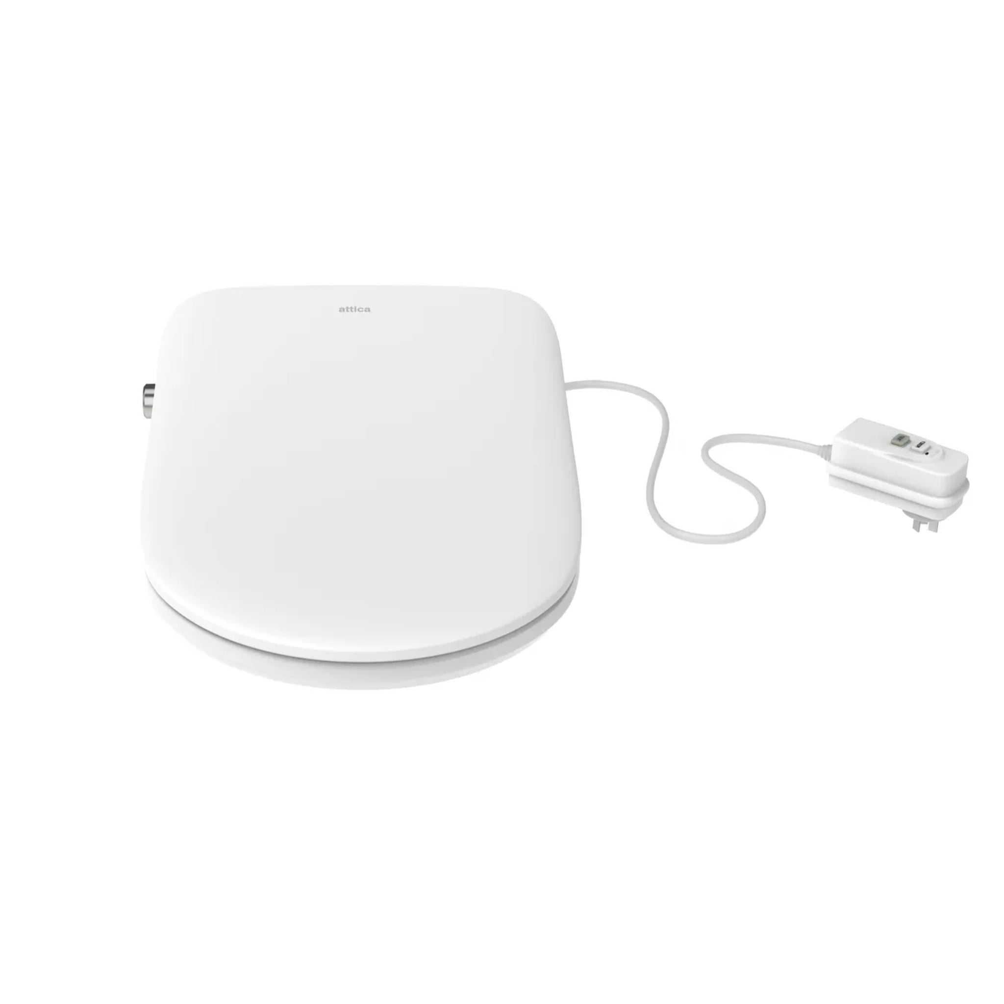 ATTICA GAIA WELLNESS SPA SMART BIDET SEAT WITH REMOTE CONTROL D-SHAPED GLOSS WHITE