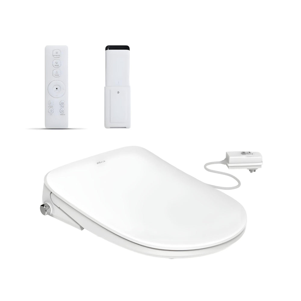 INSPIRE ZENITTI BACK-TO-WALL TOILET SUITE AND SPA SMART BIDET SEAT WITH REMOTE CONTROL D-SHAPE GLOSS WHITE
