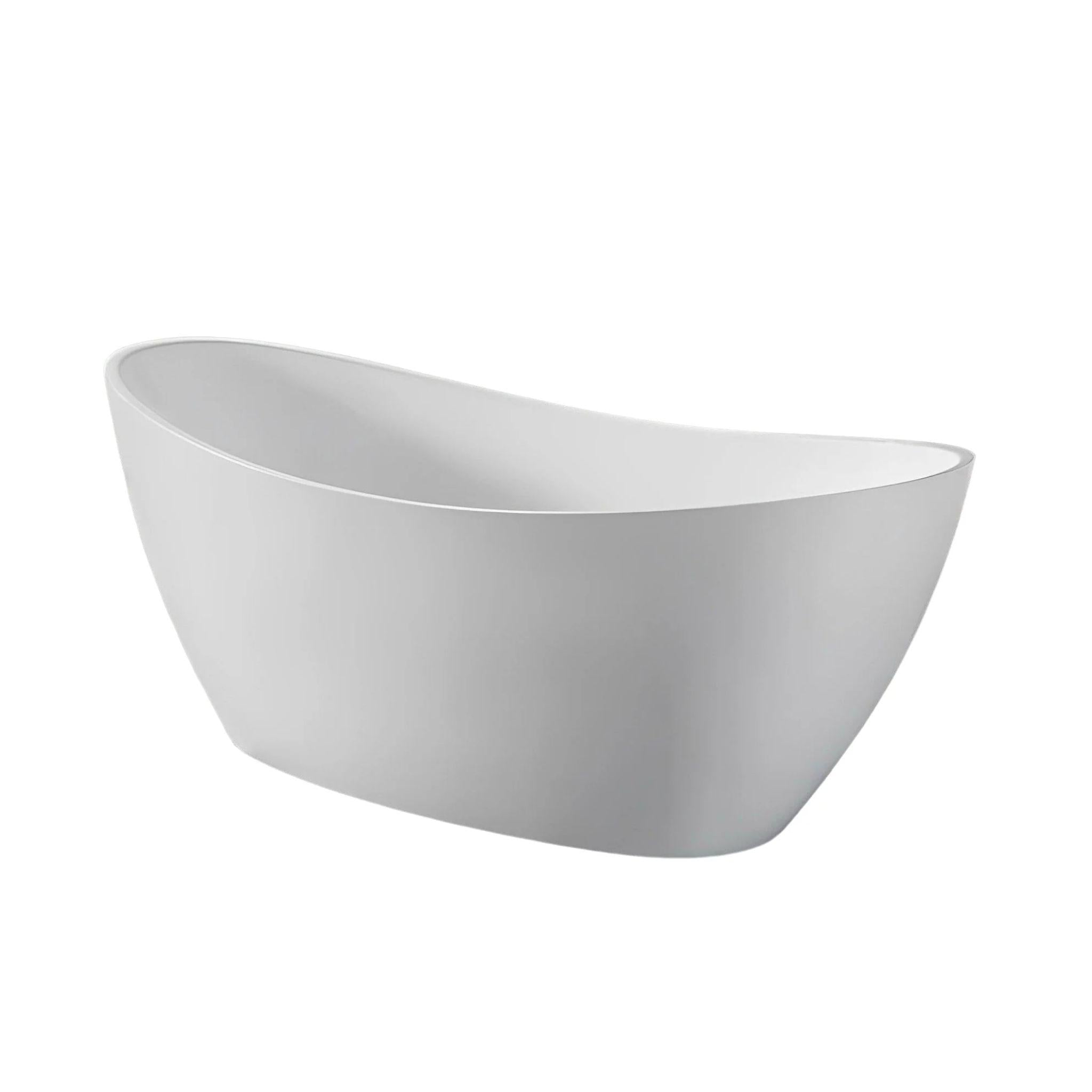 POSEIDON EVIE FREESTANDING BATH NF MATTE WHITE (AVAILABLE IN 1500MM AND 1660MM)