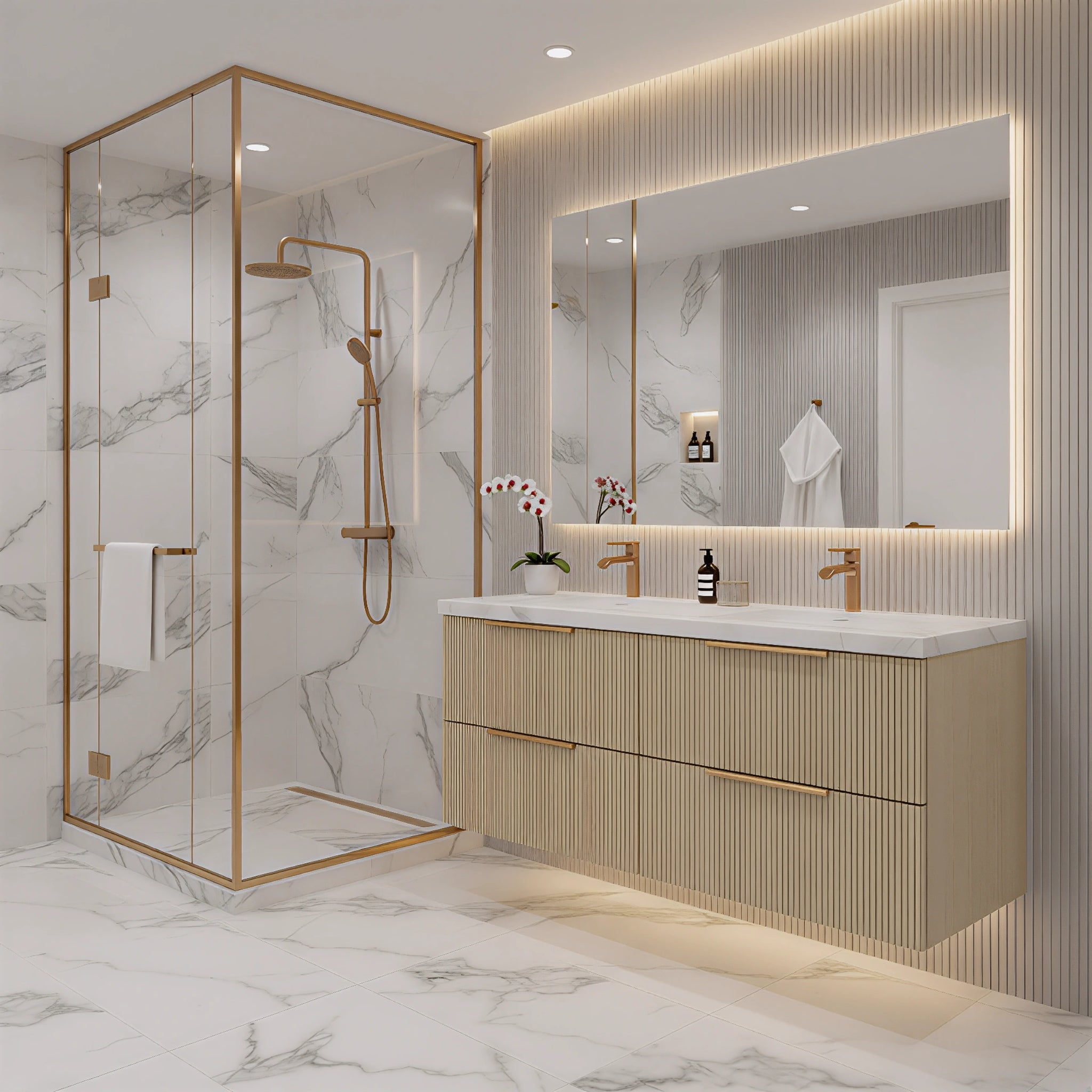 CETO EDEN CLASSIC OAK 1500MM DOUBLE BOWL WALL HUNG VANITY