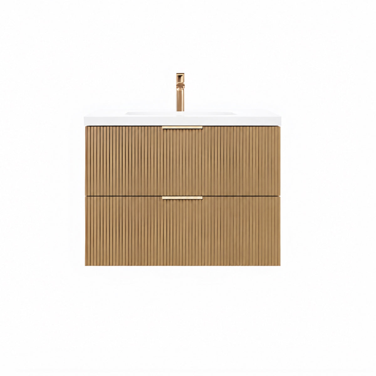 CETO EDEN PRIME OAK 750MM SPACE SAVING SINGLE BOWL WALL HUNG VANITY
