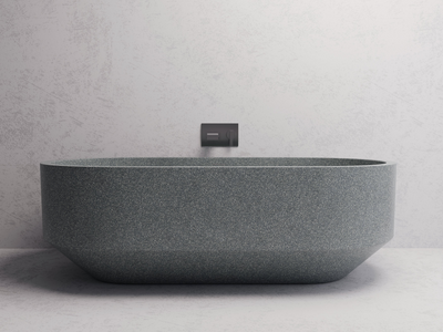MADU EDEN FREESTANDING BATHTUB TERRAZO STONE GREY 1700MM