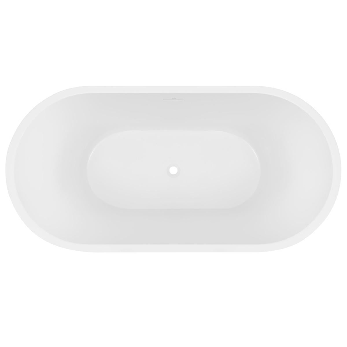 DECINA ELISI FREESTANDING BATH WITH INTEGRATED OVERFLOW GLOSS WHITE 1700MM