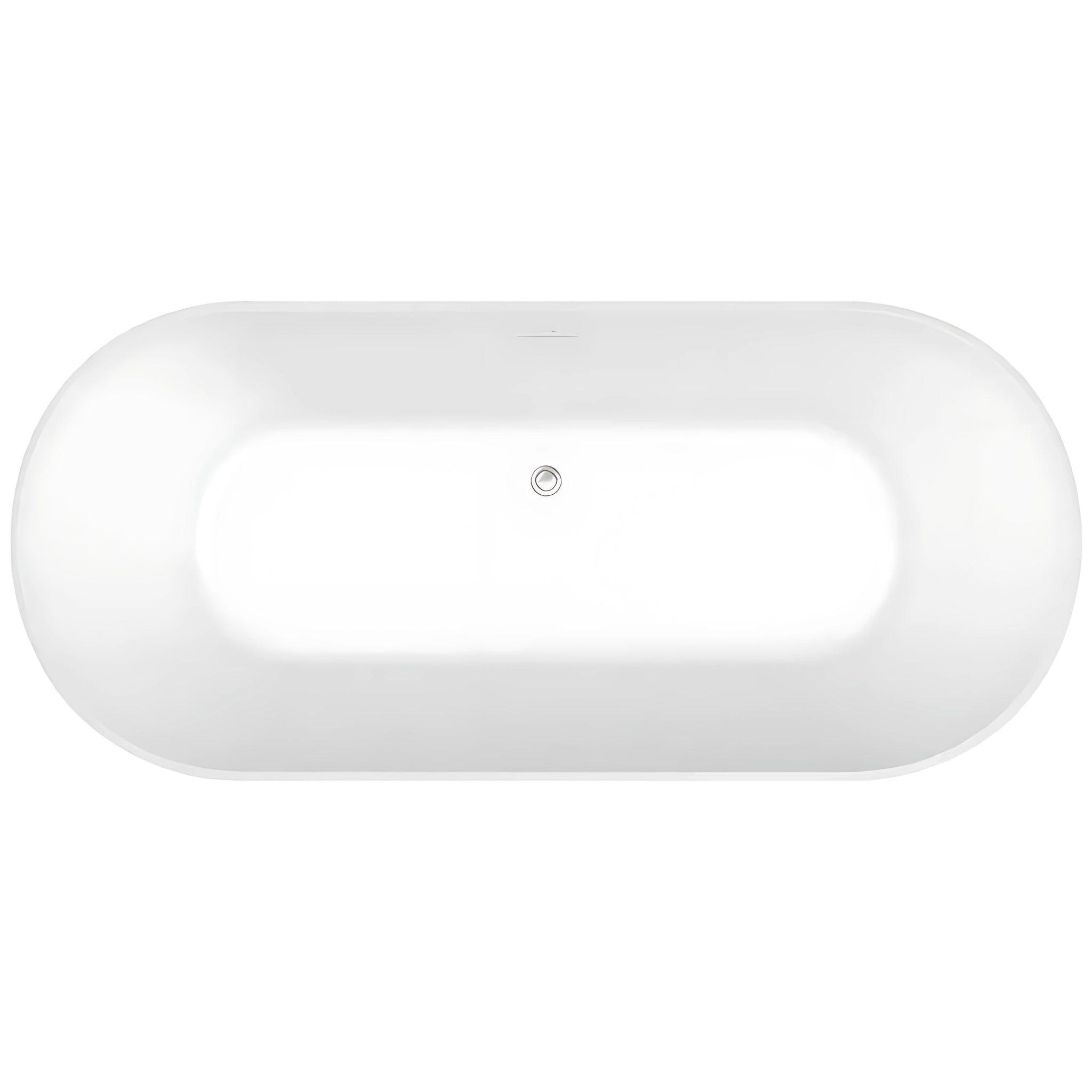 DECINA ELINEA FREESTANDING BATH WITH INTEGRATED OVERFLOW GLOSS BLACK (AVAILABLE IN 1500MM AND 1790MM)