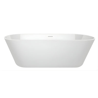 DECINA ELINEA FREESTANDING BATHTUB WITH INTEGRATED OVERFLOW GLOSS WHITE (AVAILABLE IN 1500MM AND 1790MM)