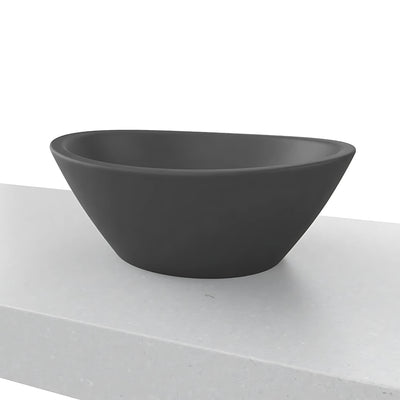 TIMBERLINE ELITE ABOVE COUNTER BASIN MATTE BLACK 415MM