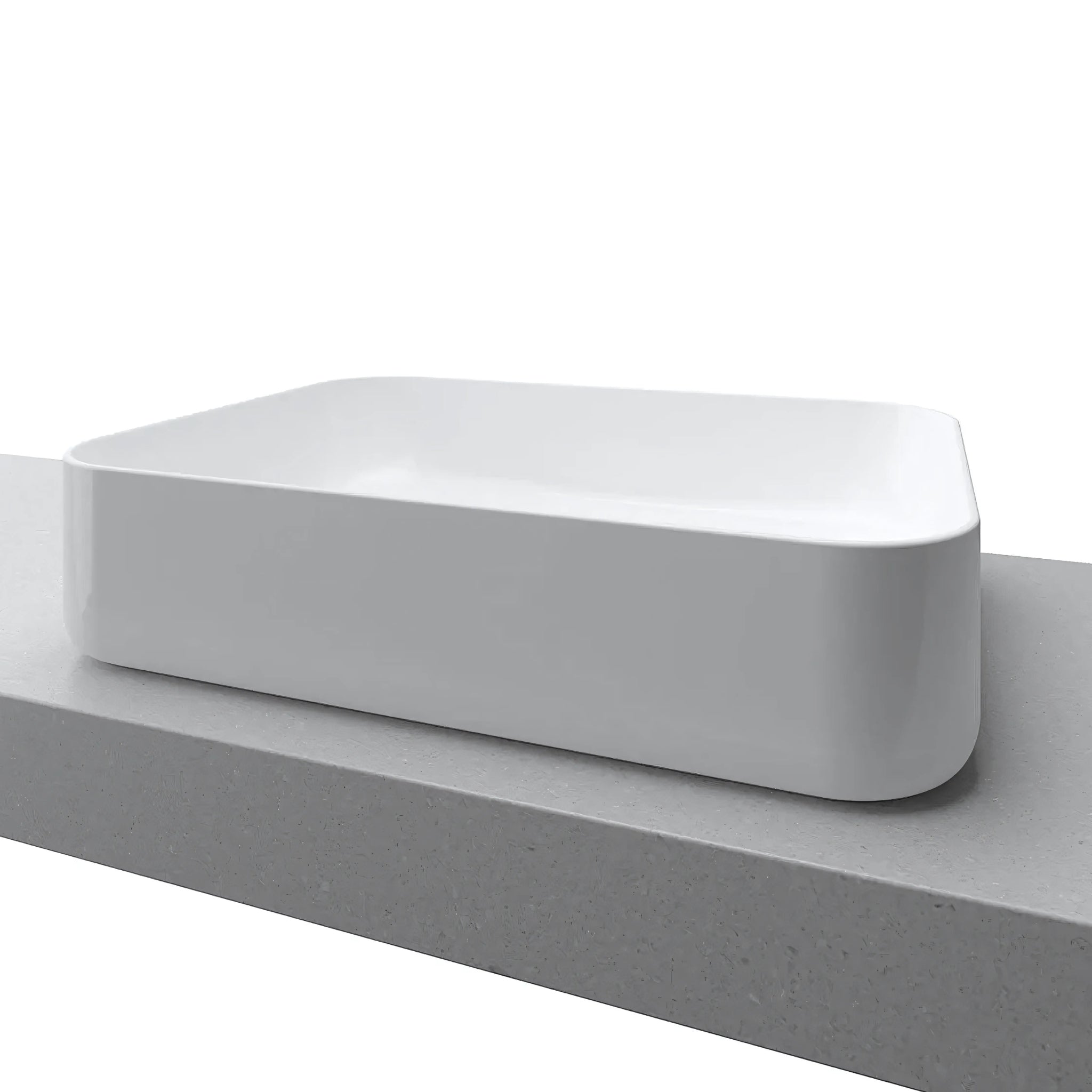 TIMBERLINE ENCHANT ABOVE COUNTER BASIN GLOSS WHITE 500MM