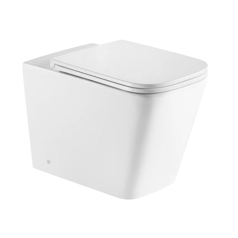 MERCIO ENOX99 RIMLESS WALL FACED FLOOR PAN GLOSS WHITE