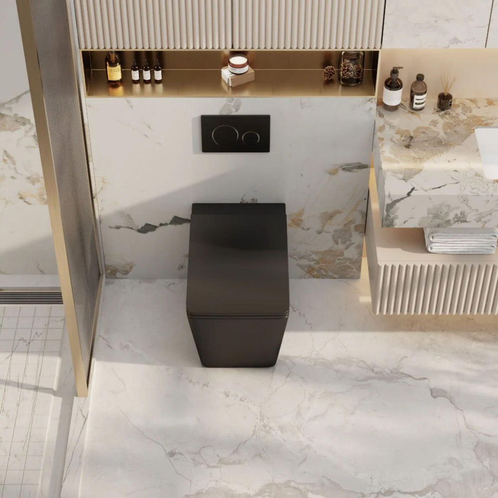 MERCIO ENOX99 RIMLESS WALL FACED FLOOR PAN MATTE BLACK