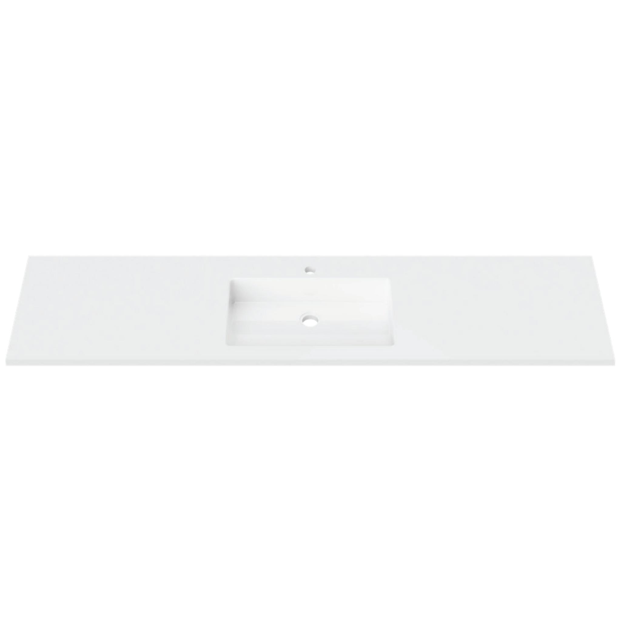 DUROCLASS ESSENTIAL GLOSS WHITE SINGLE BOWL UNDERMOUNT VANITY TOP (MULTIPLE SIZES AVAILABLE)