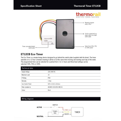 THERMOGROUP ECO TIMER BLACK