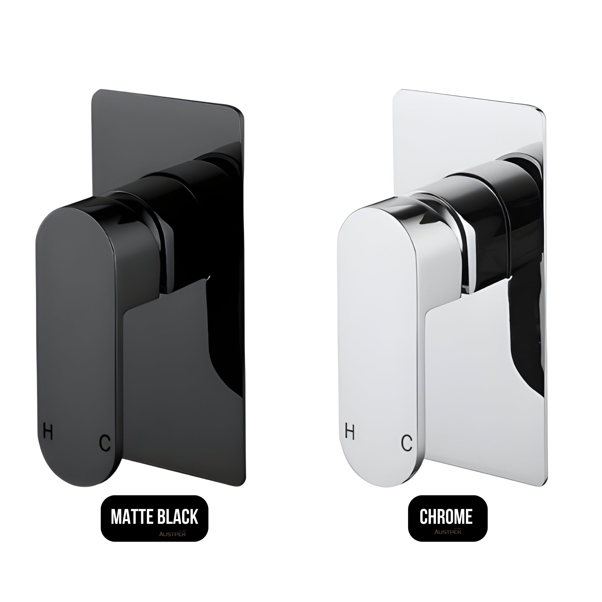 MODERN NATIONAL EVA MINI SHOWER MIXER 140MM MATTE BLACK