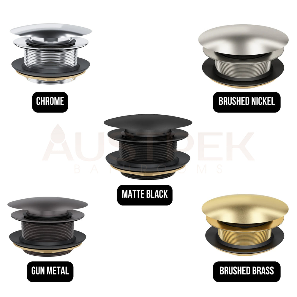 LINSOL EZYFLOW POP-UP PLUG & WASTE BRUSHED BRASS 40MM