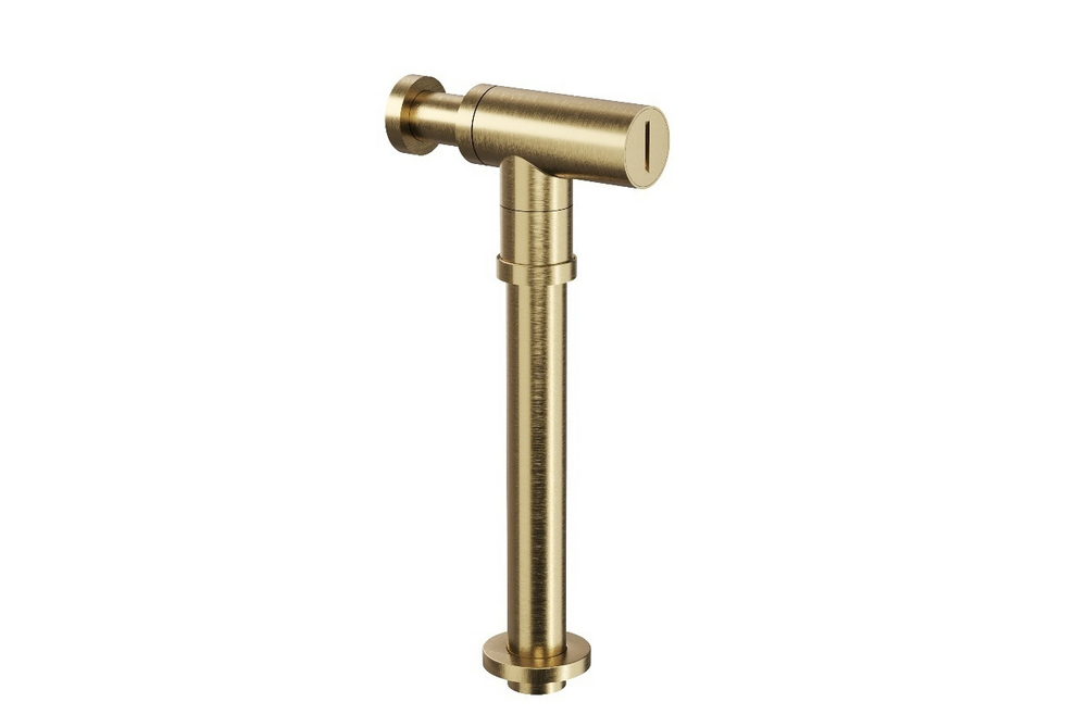 LINSOL EZYFLOW BRASS ROUND BOTTLE TRAP BRUSHED BRASS 32MM
