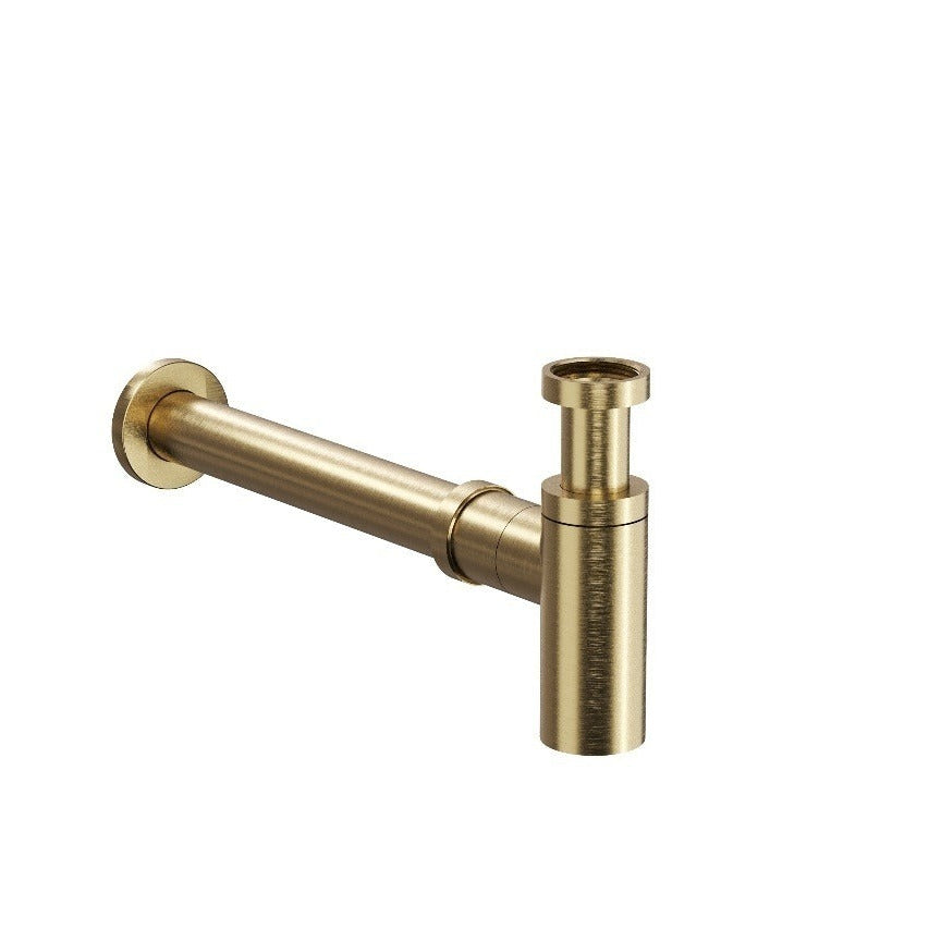 LINSOL EZYFLOW BOTTLE TRAP 360MM BRUSHED BRASS