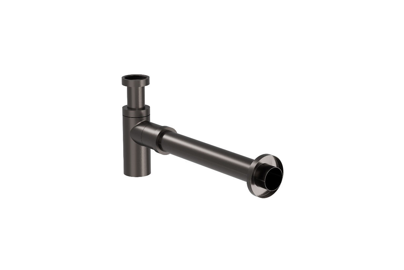 LINSOL EZYFLOW BRASS ROUND BOTTLE TRAP GUN METAL 32MM