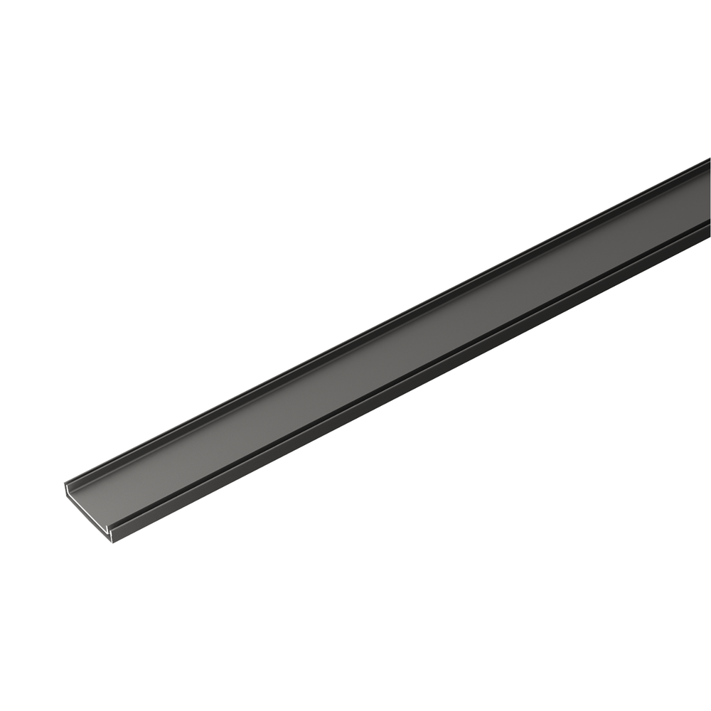 Linsol EzyFlow Series 24 custom tile insert waste in Matte Black