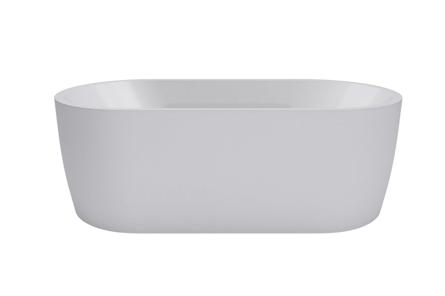 DECINA ELISI FREESTANDING SPA BATH GLOSS WHITE 1700MM WITH 14-JETS