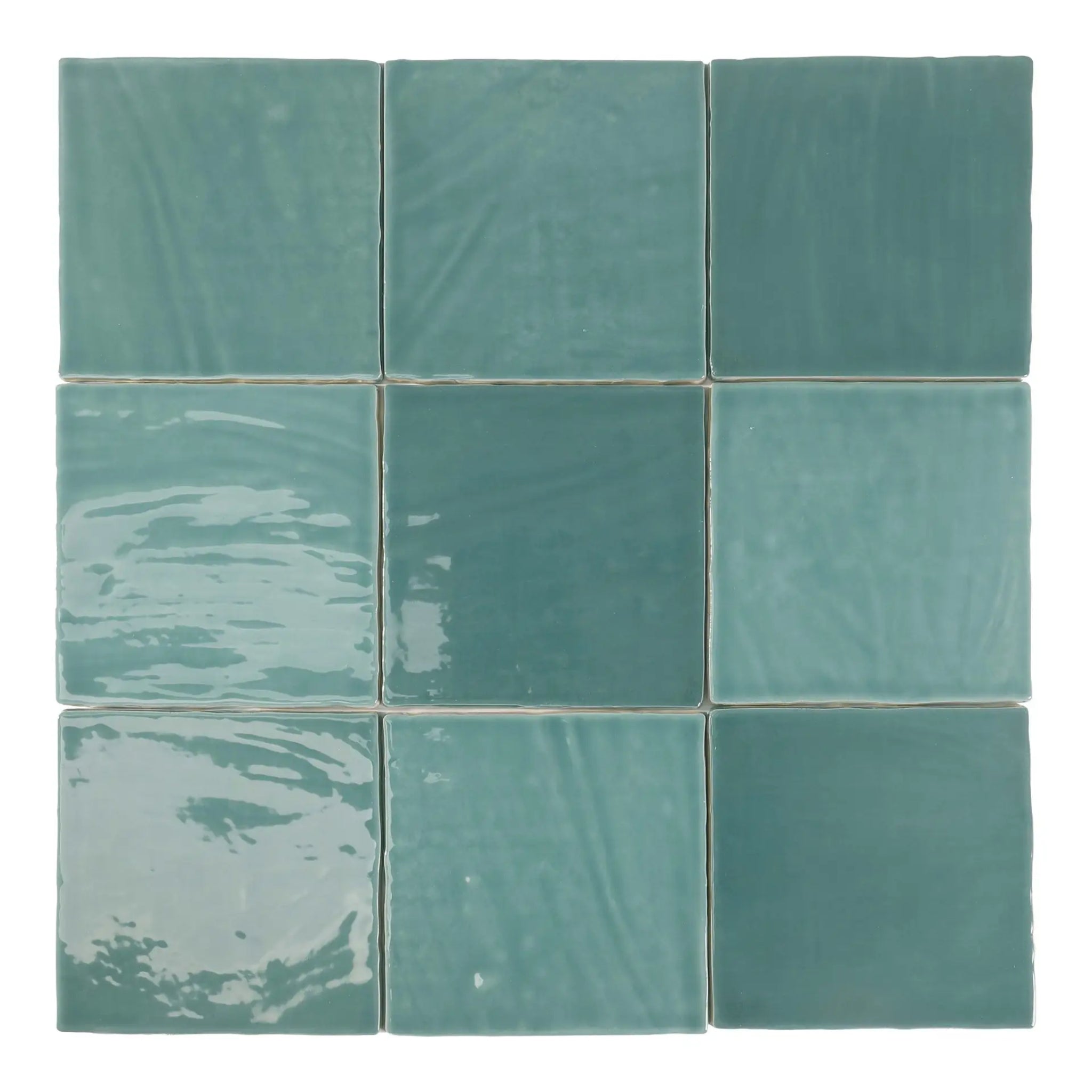 ELITE IMPORTERS TABARCA TURQUESA GLOSS 150X150MM SQUARE TILE (PER BOX)