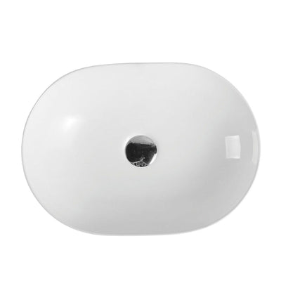MERCIO EVEA OVAL ABOVE COUNTER BASIN GLOSS WHITE 485MM