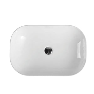 MERCIO EVEA OVAL ABOVE COUNTER BASINS GLOSS WHITE 415MM