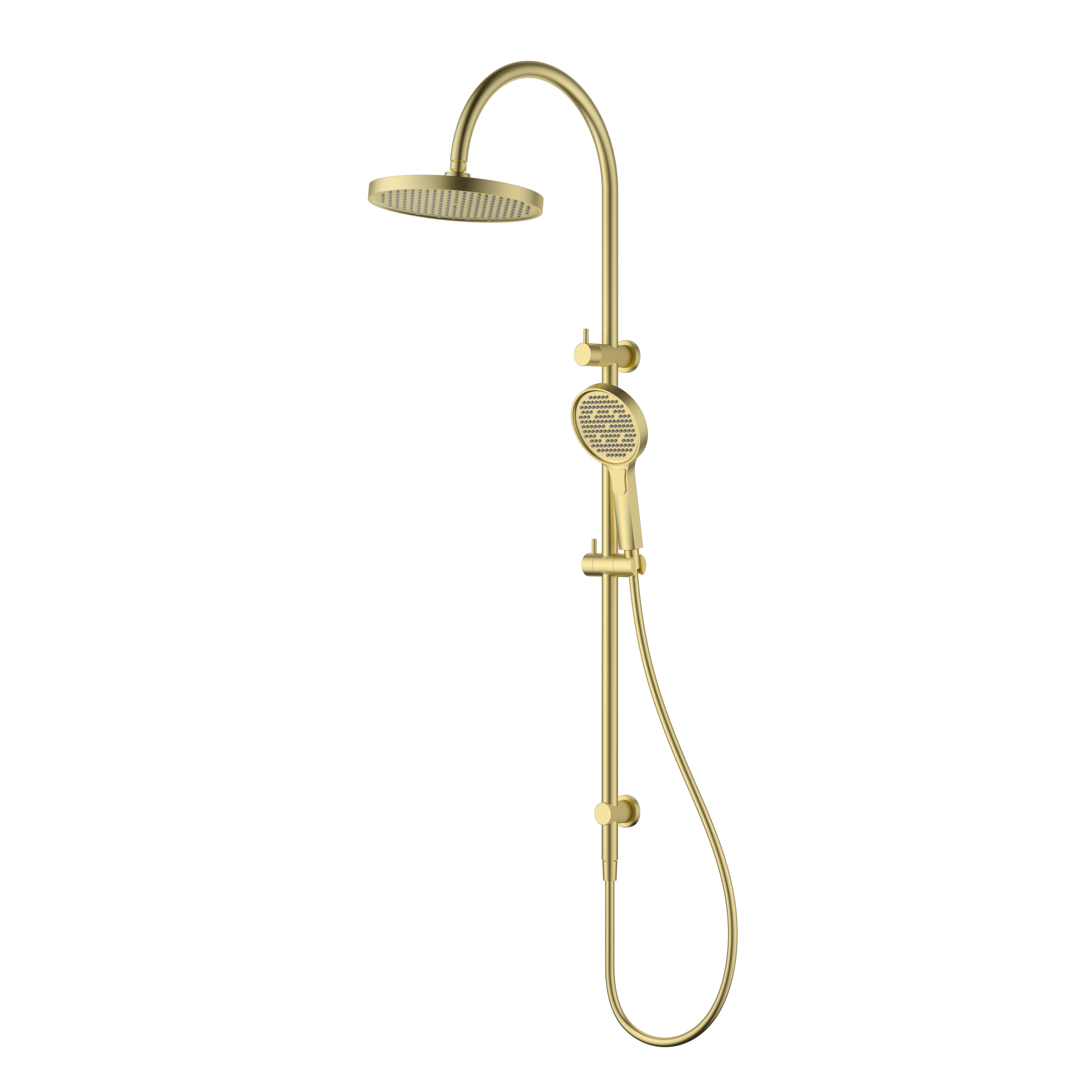 IKON LINIE ROUND MULTI FUNCTION SHOWER SET 1215MM BRUSHED GOLD