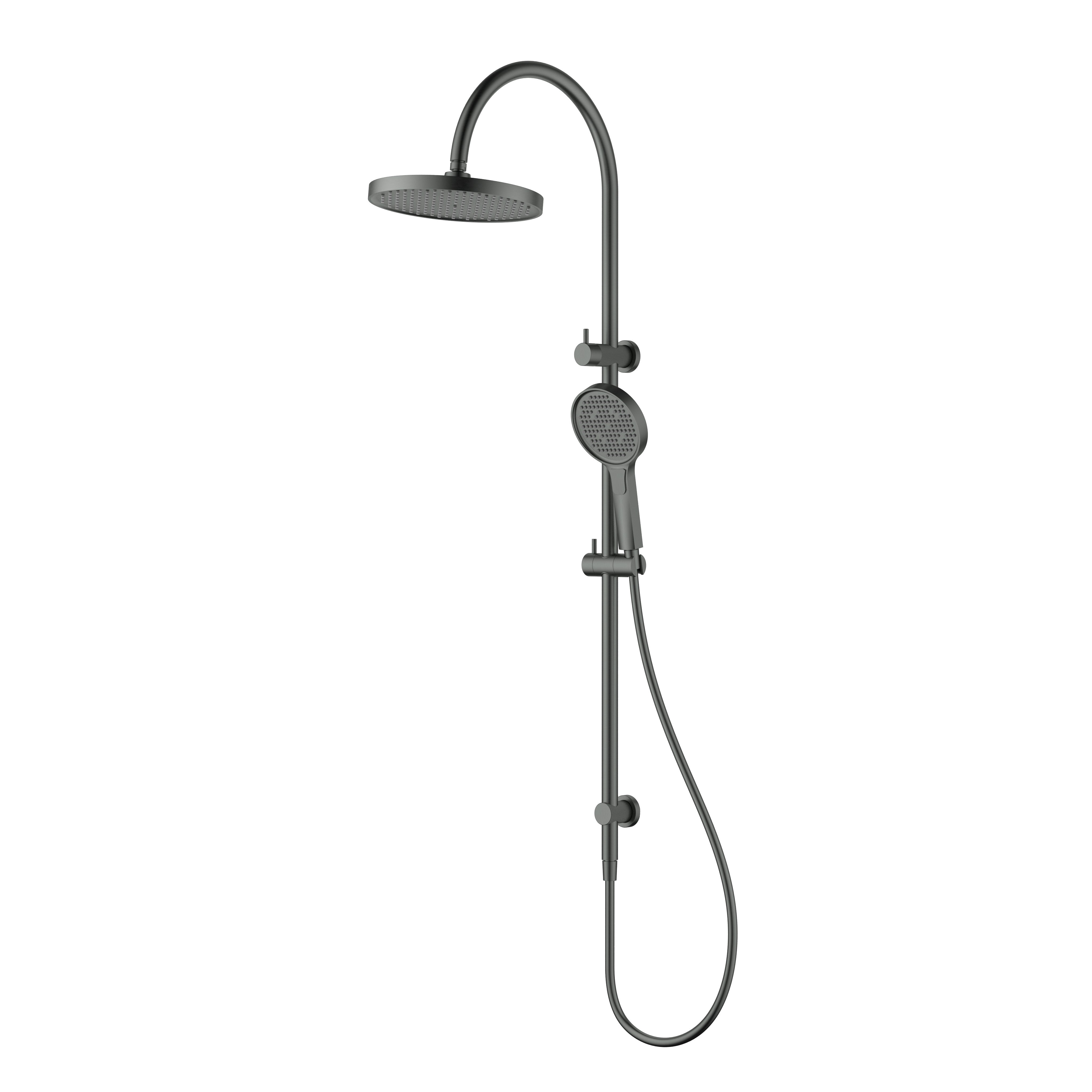IKON LINIE ROUND MULTI FUNCTION SHOWER SET 1215MM GUN METAL