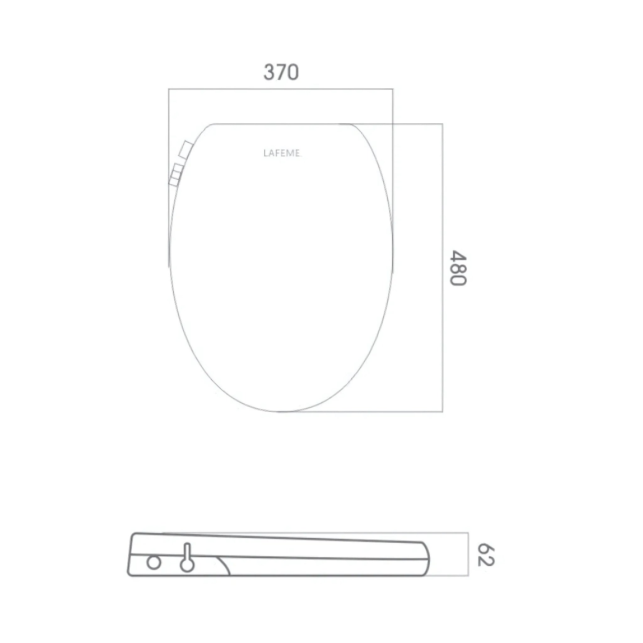 LAFEME VERA NON ELECTRICAL BIDET GLOSS WHITE